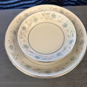 English Garden Fine China 1221 Japan Floral Soup and Fruit Bowls Set‎ of 3